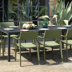 NARDI Rio 8 Seater Outdoor Dining Set with Trill Armchairs Special Offer