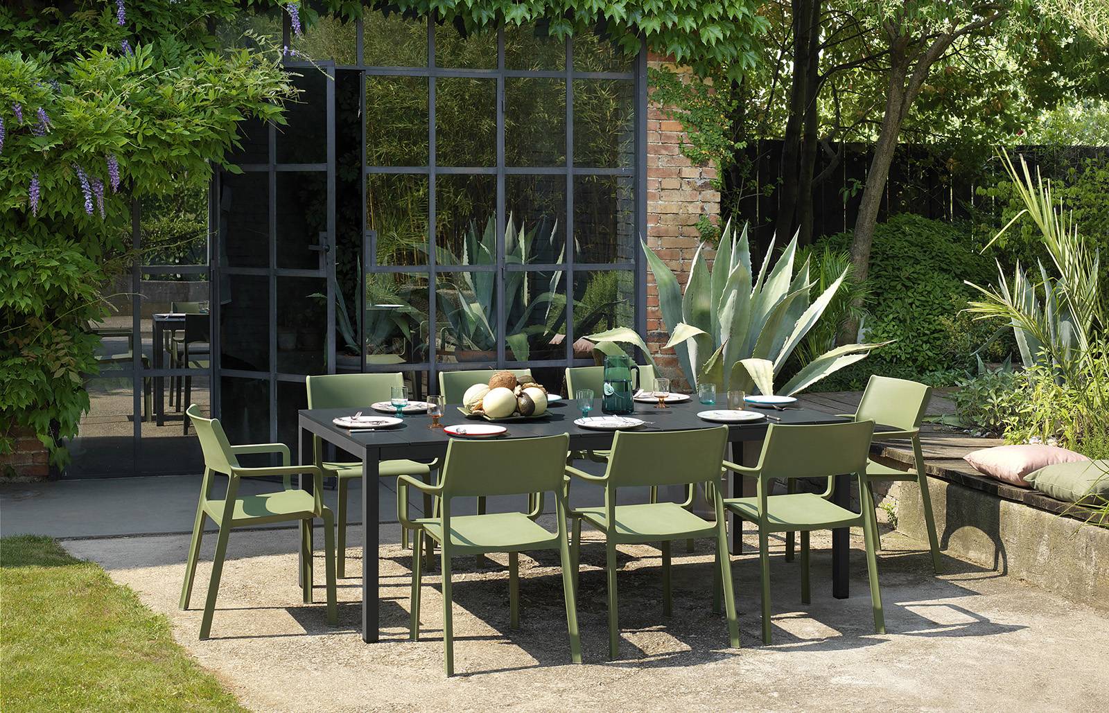 RIO ALU 210 Fix Outdoor Dining Table by Nardi Italy - Image 7