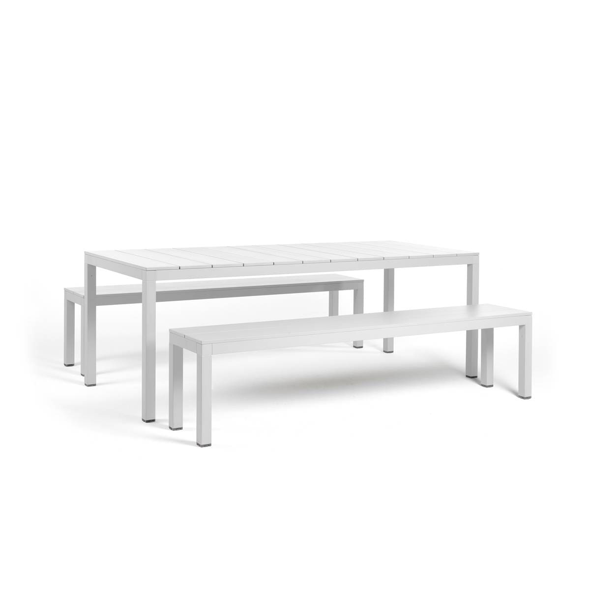 RIO Bench ALU Outdoor Dining Table Set by Nardi Italy - Image 4