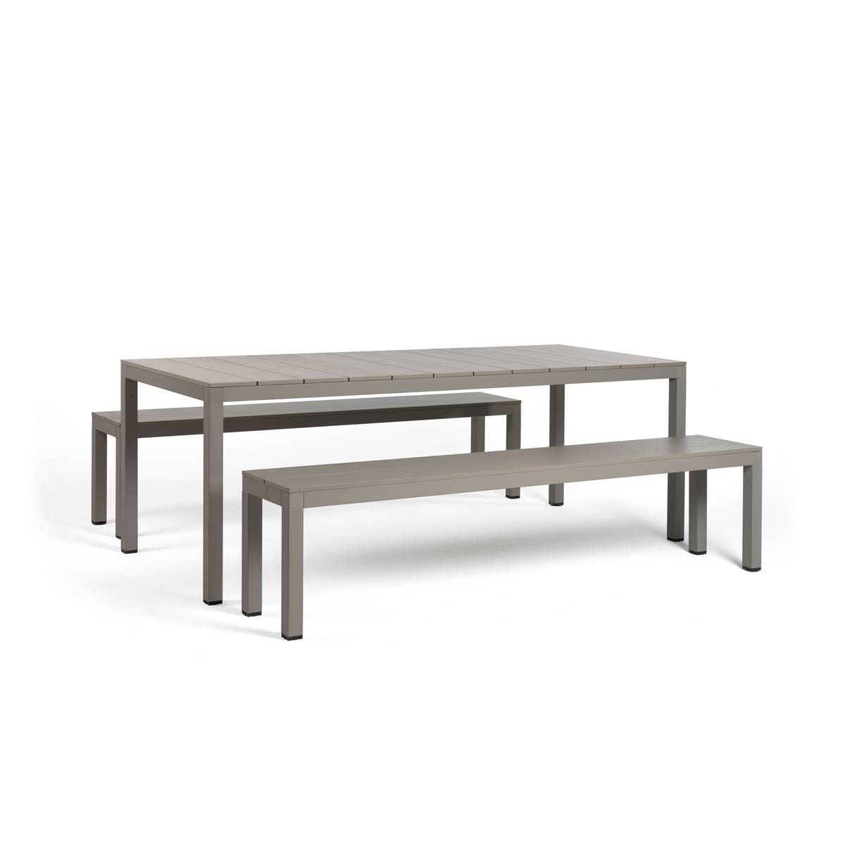RIO Bench ALU Outdoor Dining Table Set by Nardi Italy - Image 3
