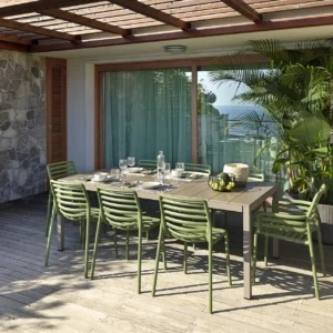 NARDI Rio 8 Seater Outdoor Dining Set with Doga Chairs