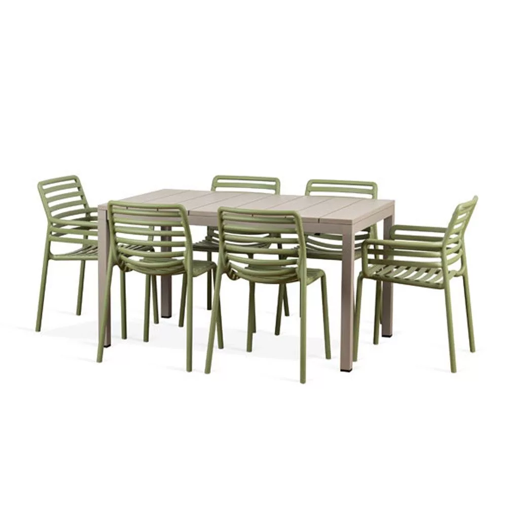 NARDI Rio 8 Seater Outdoor Dining Set with Doga Chairs - Image 9