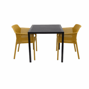 Outdoor 2 Seater Dining Set with Net Chairs by Nardi Italy
