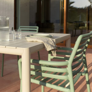 SPECIAL OFFER - Tevere 8 Seater Outdoor Dining Set with Doga Armchairs by Nardi Italy