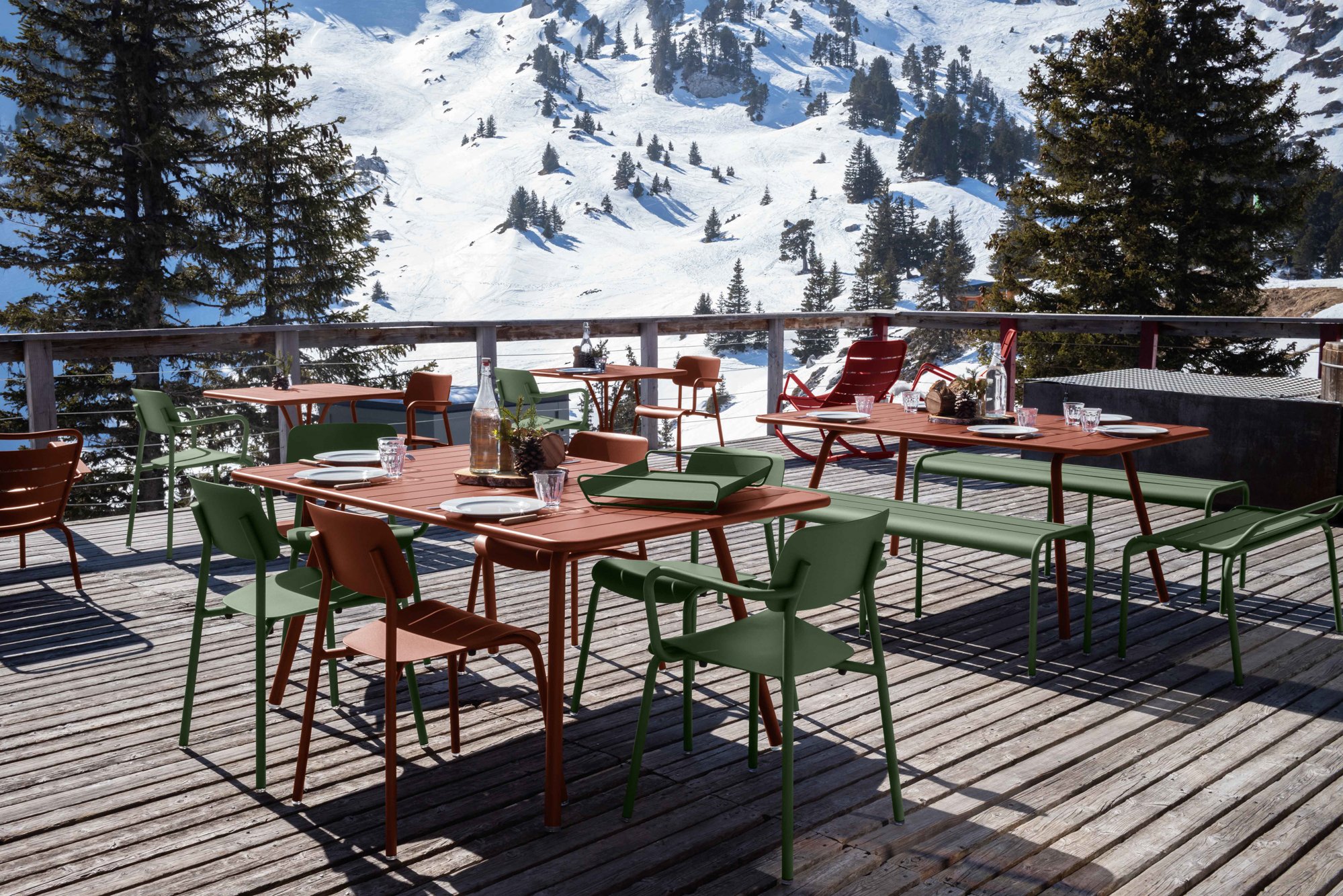 Luxembourg 6 Seater Outdoor Dining Set by Fermob France - Image 4
