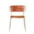 Dove Grey with Orange Nautical Rope